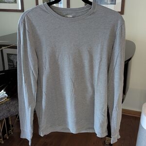 J. Crew Men's Heather Gray Long Sleeve Tee